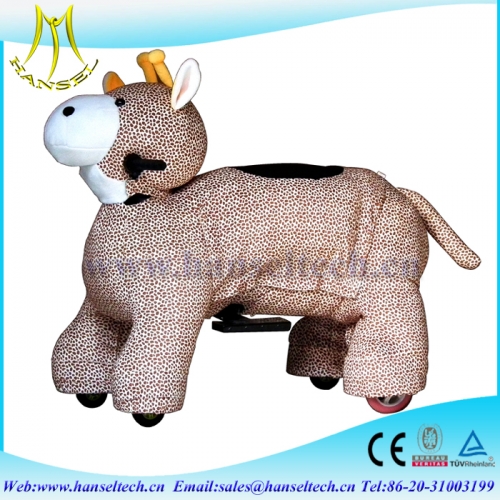 Hansel plush rocking toys Animal rides made in china electric scooter for sale