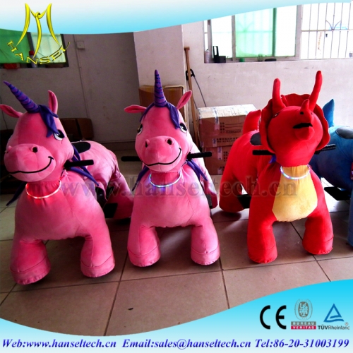 Hansel kids amusement games electrical toy animal riding for rental business