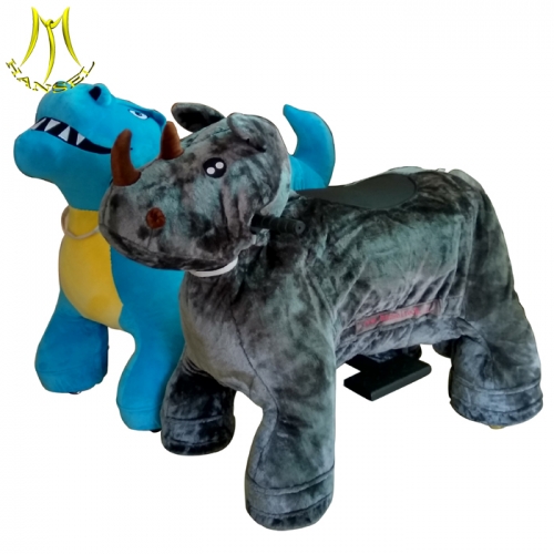 Hansel  plush unicorn electric scooter and motorized animal scooters with play happy wheels game