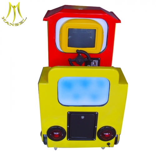 Hansel play seat racing driving simulator price amusement park trains for sale coin operated kiddie rides