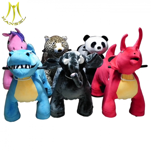 Hansel plush motorized animals from guangzhou and electric ride on battery animals car with animal scooter with best price for wholesale