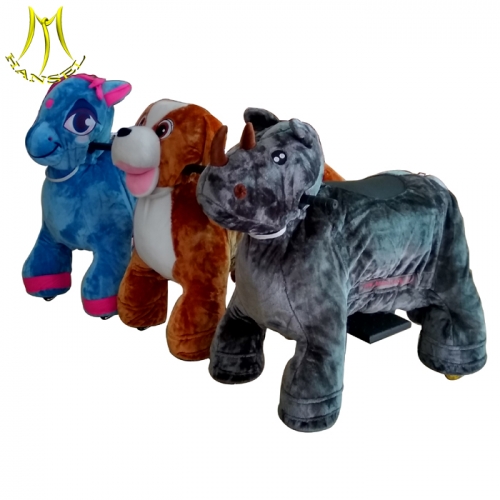 Hansel hot sale walking horse ride electric plush toys motorized stuffed animal riding