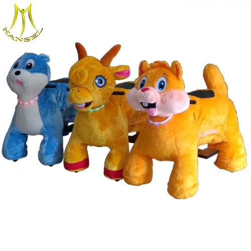 Hansel china coin operated motorized animals manufacture and customized animal ride design price with amusement park ride factory