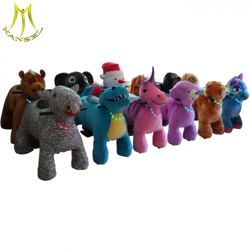 Hansel robot animals for sale and motorized plush riding animals from guangzhou with baby ride on car for sale