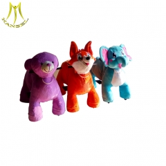 Hansel factory outlet cheap plush electrical animal toy car ride on animal toy