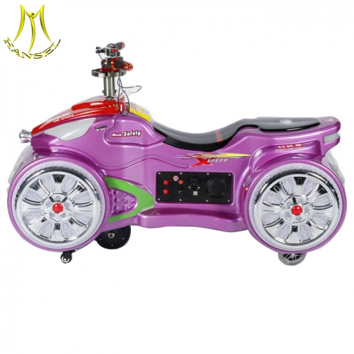 Hansel outdoor remote control battery operated amusement motorcycle electric for shopping mall