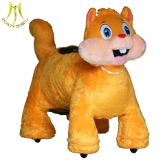 Hansel  high quality amusement park battery operated stuffed animal ride electric