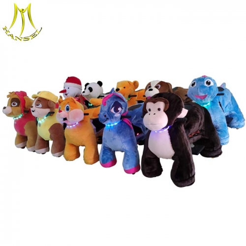 Hansel  coin operated animal walking toys walking ride on mall