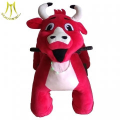 Hansel indoor carnival rides battery electric plush ride on animals for shopping mall