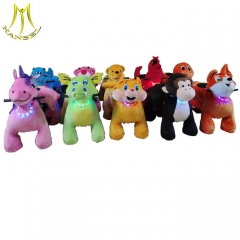 Hansel indoor shopping mall plush animal electric scooter for kids