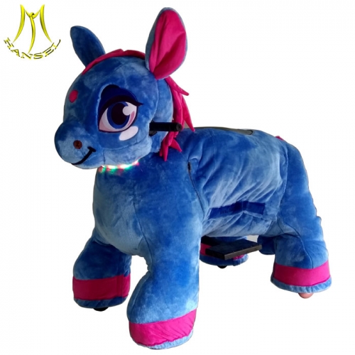 Hansel animal plush toy electric coin stuffed animals adults can ride for malls