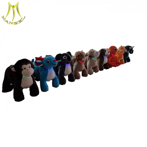 Hansel   animal plush toy electric coin stuffed animals adults can ride for malls