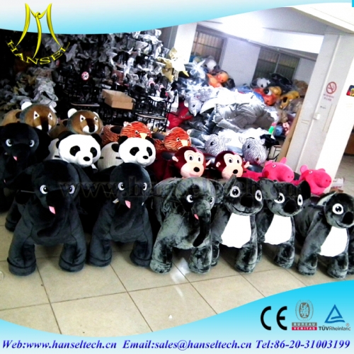 Hansel attractions in china plush ride on animals