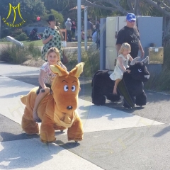Hansel wholesale play park kids plush kangaroo electric riding toys