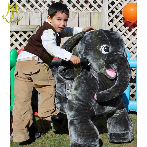 Hansel kids outdoor entertainment equipment furry motorized animals