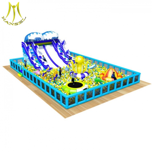 Hansel indoor playground ball pool for sale and amusement park ball pool factory with indoor playground manufacture wholesale