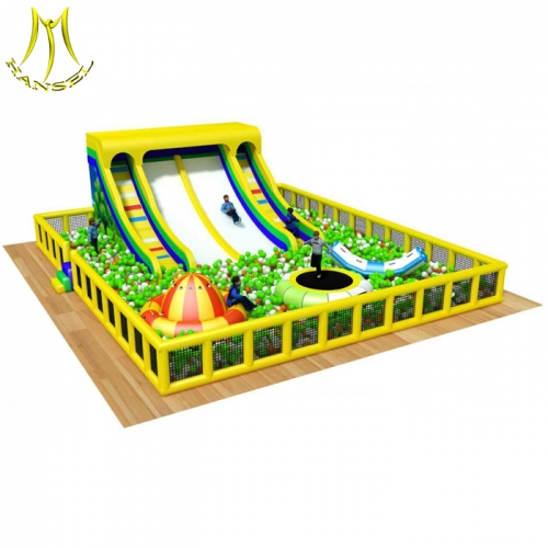 Hansel china ball pool ball factory and indoor playground ball pool price list with slide and swing set playground quotation  