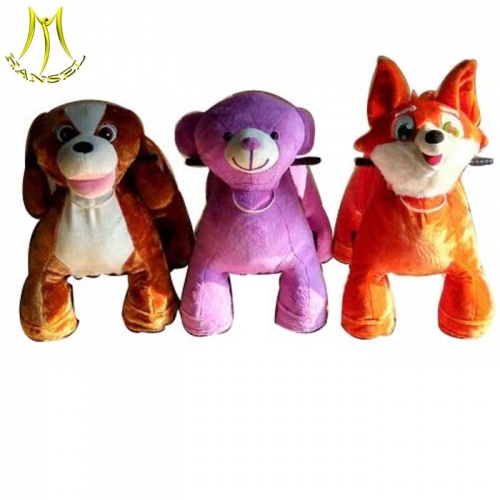 Hansel motorized bicycle robot animals for sale and motorized plush riding animals
