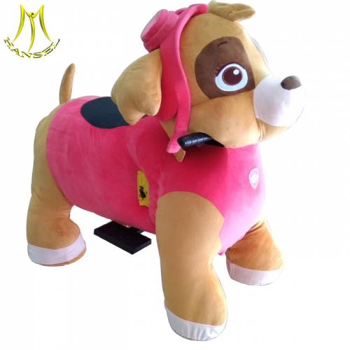 Hansel shopping mall battery operated plush electrical animal toy car