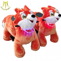 Hansel non coin plush zoo animal electric scooter for outdoor park equipment