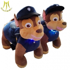Hansel 2019 popular amusement park adult ride on toys stuffed animals on wheels