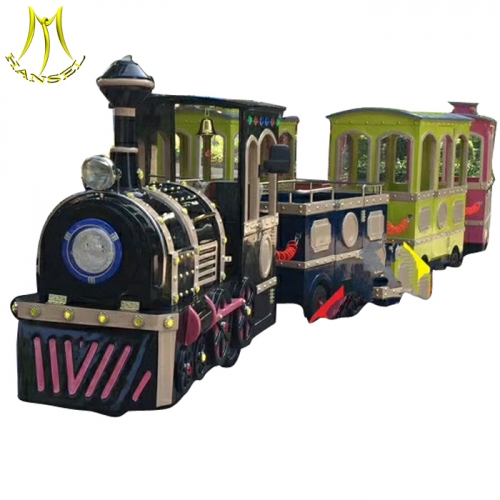 Hansel  Amusement park children train rides for sale electric trackless kids train