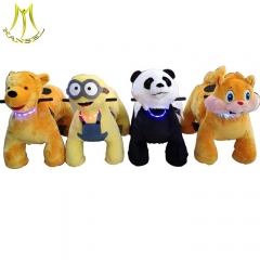 Hansel electric ride on toy motorized plush riding animals from factory