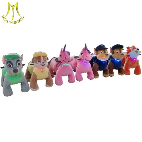Hansel battery motorcycles toy motorized plush riding animals for kids