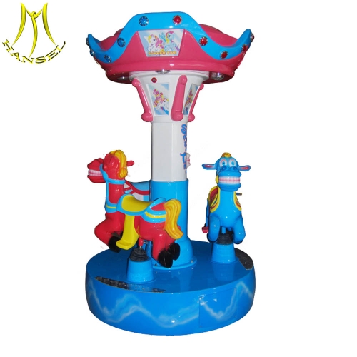 Hansel New product kids amusement rides merry go round carousel for sale 3 seats mini carousel for sale